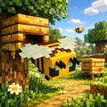 Lámpara de Minecraft en forma de abeja